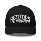 Redtorn Embroidered Logo Mesh Trucker Cap with Black Design