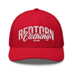 Redtorn Embroidered Logo Mesh Trucker Cap with white logo