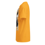 Yellow Resurrection Clothing Skull Graphic Tee with grim reaper design