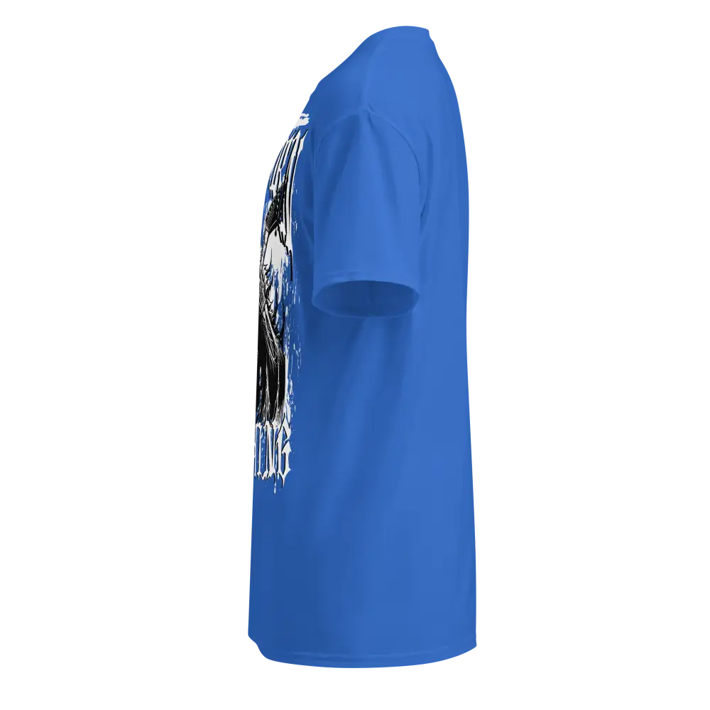 Royal blue Resurrection Clothing skull graphic tee for men