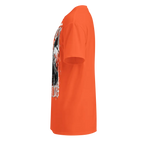 Resurrection Clothing Skull Graphic Tee in orange with grim reaper design