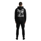 Rock out grim reaper unisex adult hoodie with skeleton guitar graphic