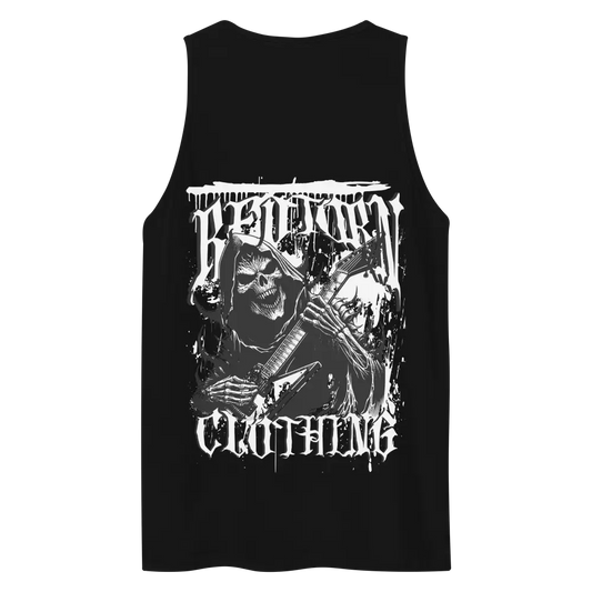 Belphegor Skull Crossbones Premium Tank Top by Redtorn Clothing