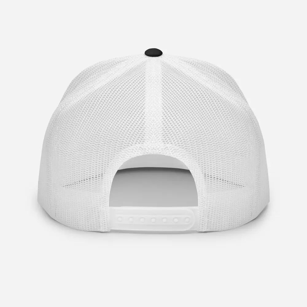 White Reapers Gothic Logo Trucker Cap in Mesh with Adjustable Strap
