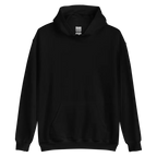 Skull graphic unisex adult hoodie in black cotton with hood and drawstrings