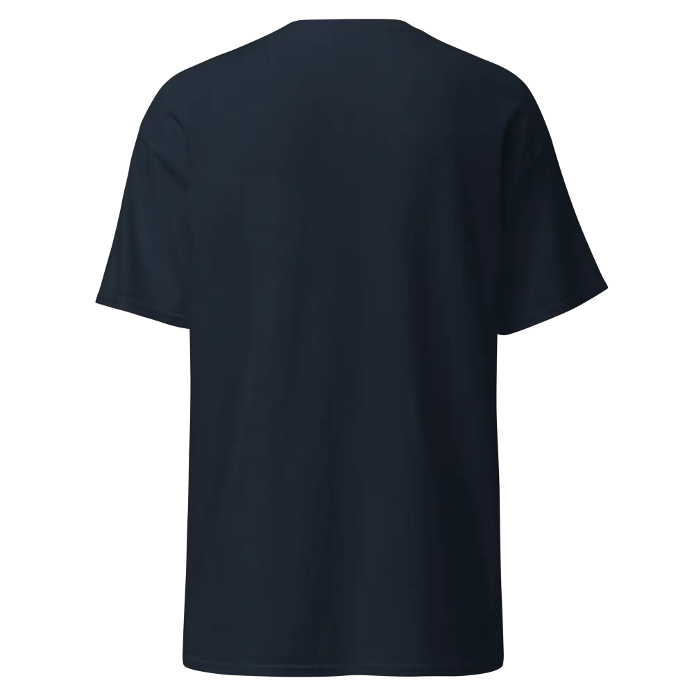 Savage Dog Graphic Tee: dark blue short-sleeve unisex adult tee