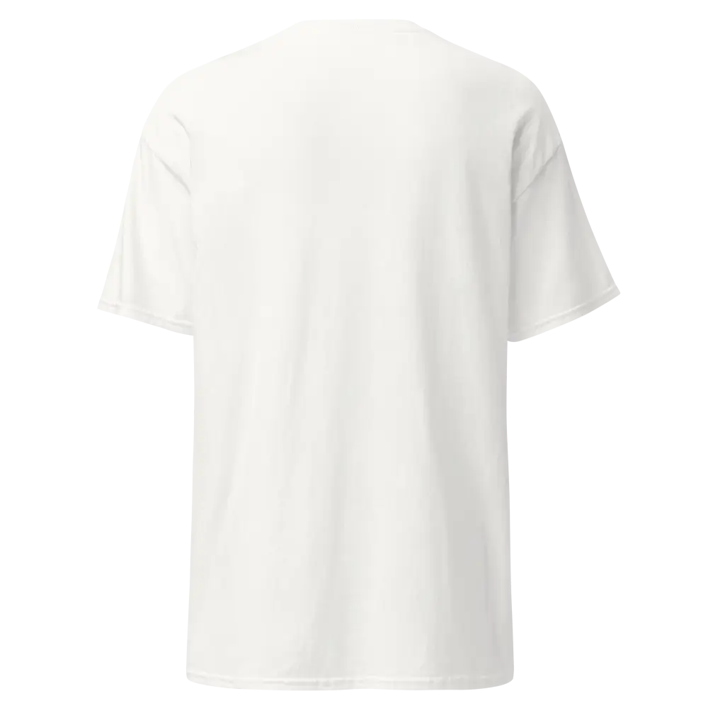 White Savage Dog Graphic Tee: short-sleeve unisex adult tee