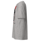 Heather gray Savage Dog Graphic Tee, unisex adult aggressive streetwear