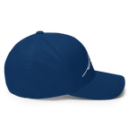 Royal blue flexi fit baseball cap with white signature logo
