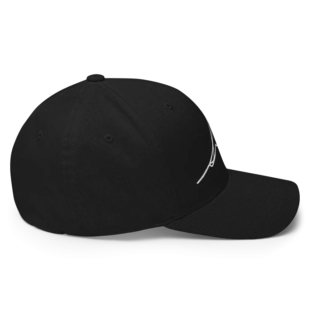 Signature Logo Flexi Fit Baseball Cap with Adjustable Strap