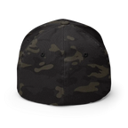 Signature Logo Flexi Fit Baseball Cap in camouflage pattern