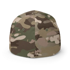 Signature Logo Flexi Fit Baseball Cap with Camouflage Pattern