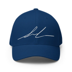 Royal blue signature logo flexi fit baseball cap unisex headwear