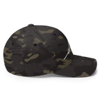 Signature Logo Flexi Fit Baseball Cap in camouflage with adjustable strap