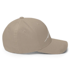 Signature Logo Flexi Fit Baseball Cap in beige with adjustable strap