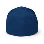 Royal blue Signature Logo Flexi Fit Baseball Cap with adjustable strap