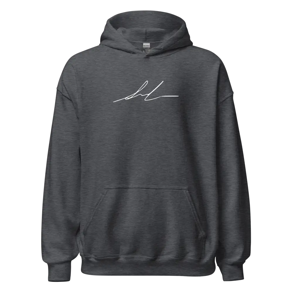 Redtorn Signature Series charcoal gray street wear hoodie with white design