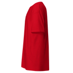 Red graduation gown on cotton unisex classic tee apparel