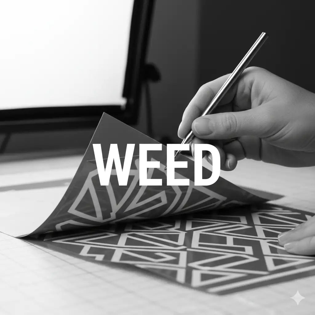 Silver pen with geometric pattern design on paper