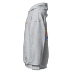 Redtorn Flying with Freedom unisex adult skater street wear hoodie in white with colorful back graphic
