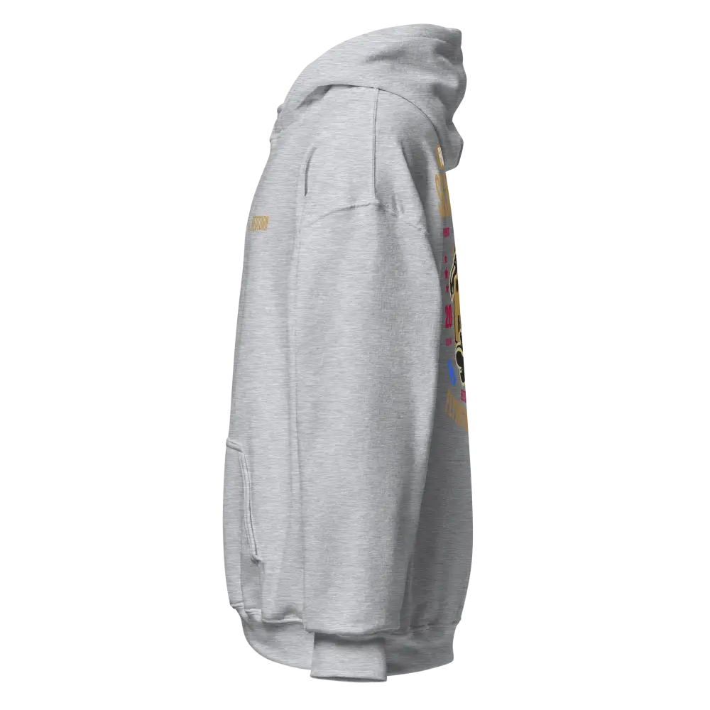 Redtorn Flying with Freedom unisex adult skater street wear hoodie in white with colorful back graphic