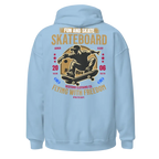 Light blue Flying with Freedom unisex adult skater street wear hoodie