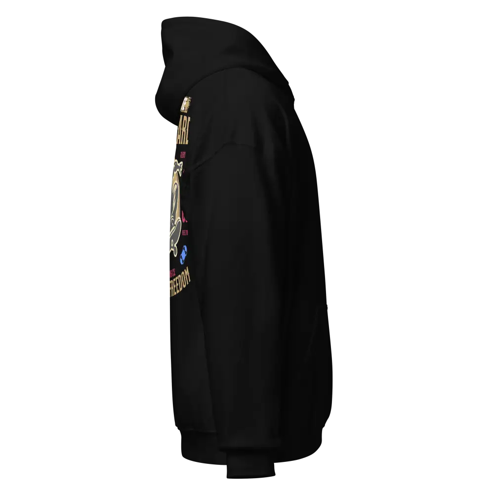 Redtorn Flying with Freedom unisex adult skater street wear hoodie with guitar graphic