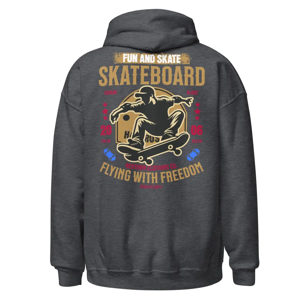 Redtorn Flying with Freedom unisex adult skater street wear hoodie