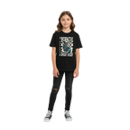 Skull Check Kids unisex graphic tee: skeleton on motorcycle, born to ride, ghost rider