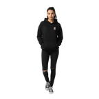 Tears of strength unisex adult hoodie in black with embroidered patch
