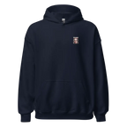 Tears of Strength unisex adult hoodie in navy blue with resilience graphic