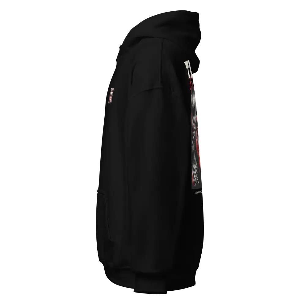 Tears of Strength unisex adult hoodie in black tactical jacket style with silver accents and pockets