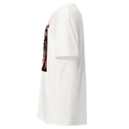 Crying woman graphic unisex adult tee with white t-shirt back design