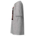 Crying woman graphic unisex adult tee in heather gray with pocket