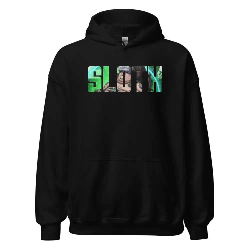 Sloth hoodie from Deadly Sins collection, Australian streetwear with colorful sloth design