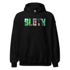Sloth hoodie from Deadly Sins collection, Australian streetwear with colorful sloth design