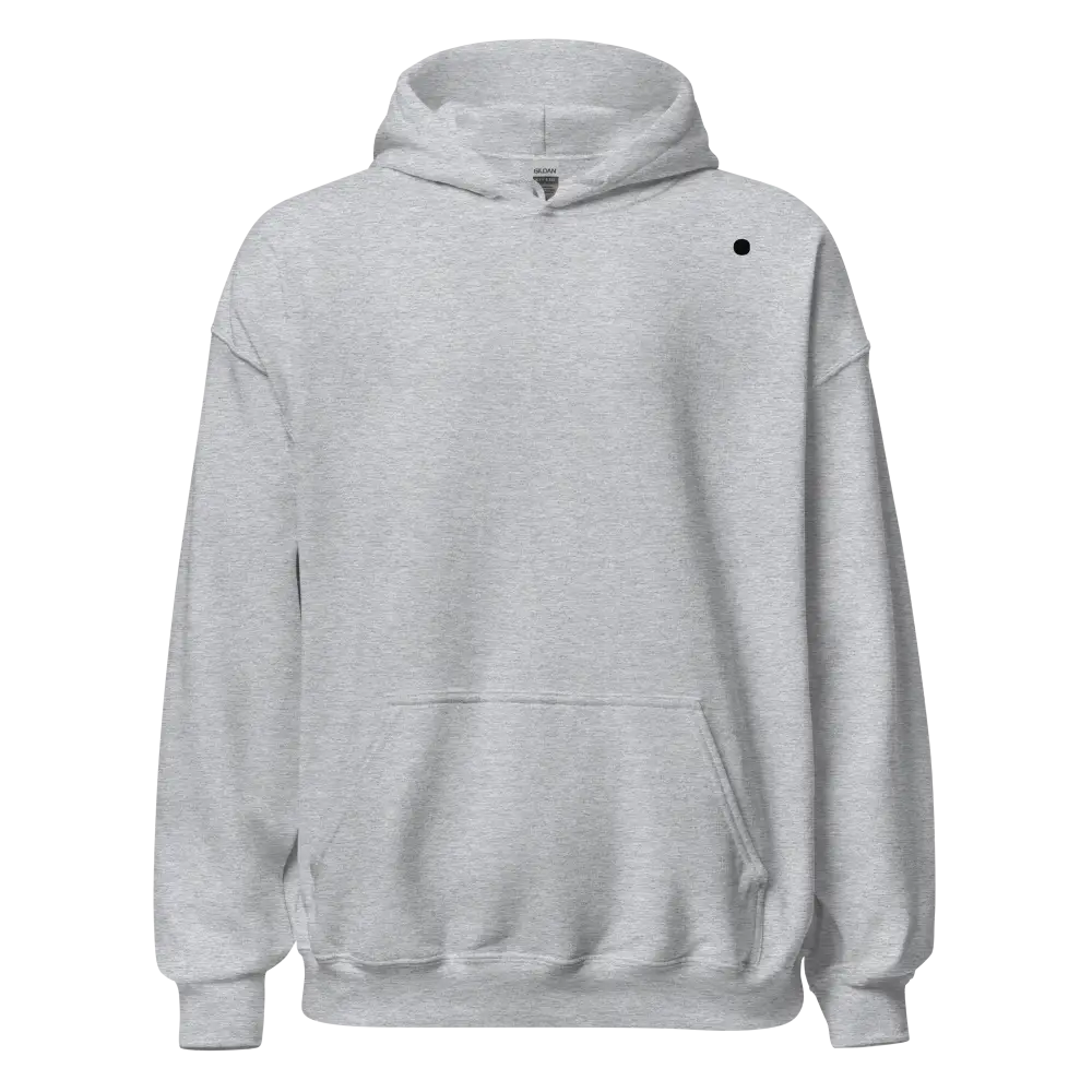 Redtorn unisex black cotton hoodie with white fleece details