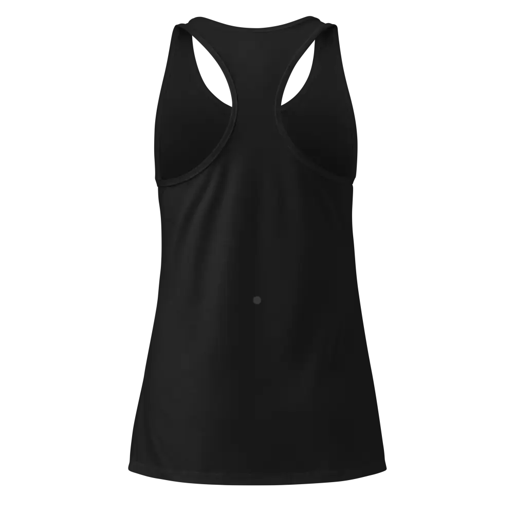 Unisex Black Racerback Tank by Redtorn Clothing with Sleeveless Button-Down Design