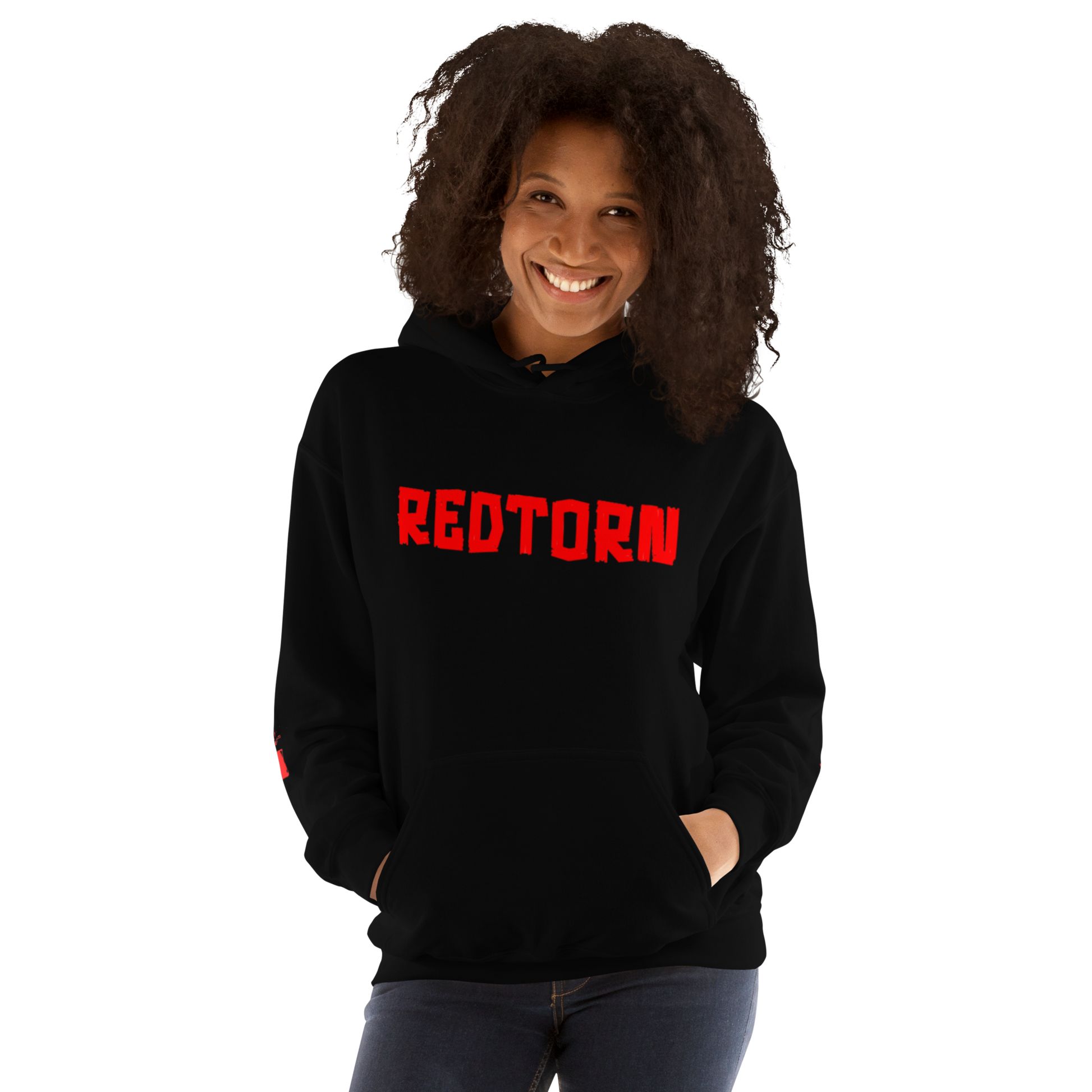 Redtorn Barcode Unisex Hoodie Black