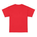 Red Skull Check unisex kids graphic tee with cotton crew neck