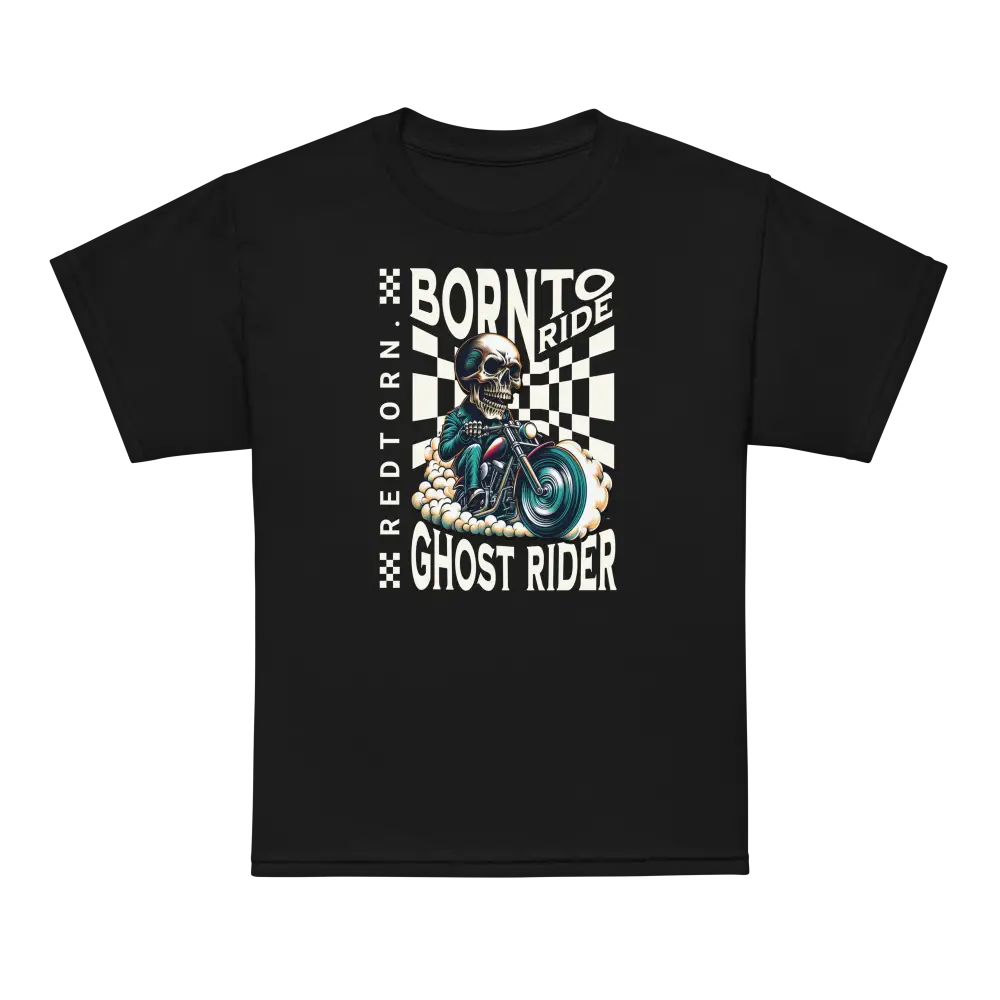 Skull Check Kids Graphic Tee: unisex kids clothing with skull graphic design