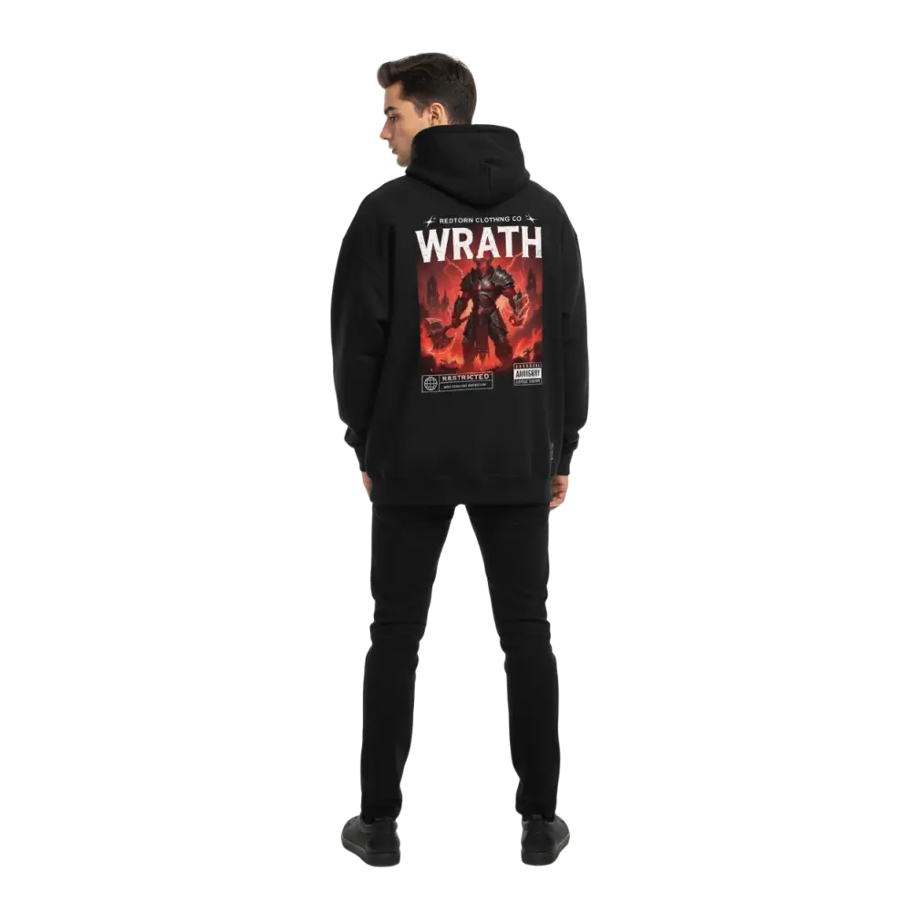 Wrath hoodie from Deadly Sins Collection by Redstorm Clothing Co., Australian streetwear